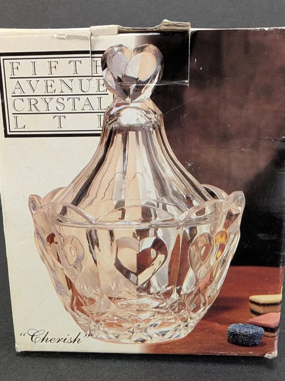 Vintage Fifth Avenue Lead Crystal Cherish 6-1/4